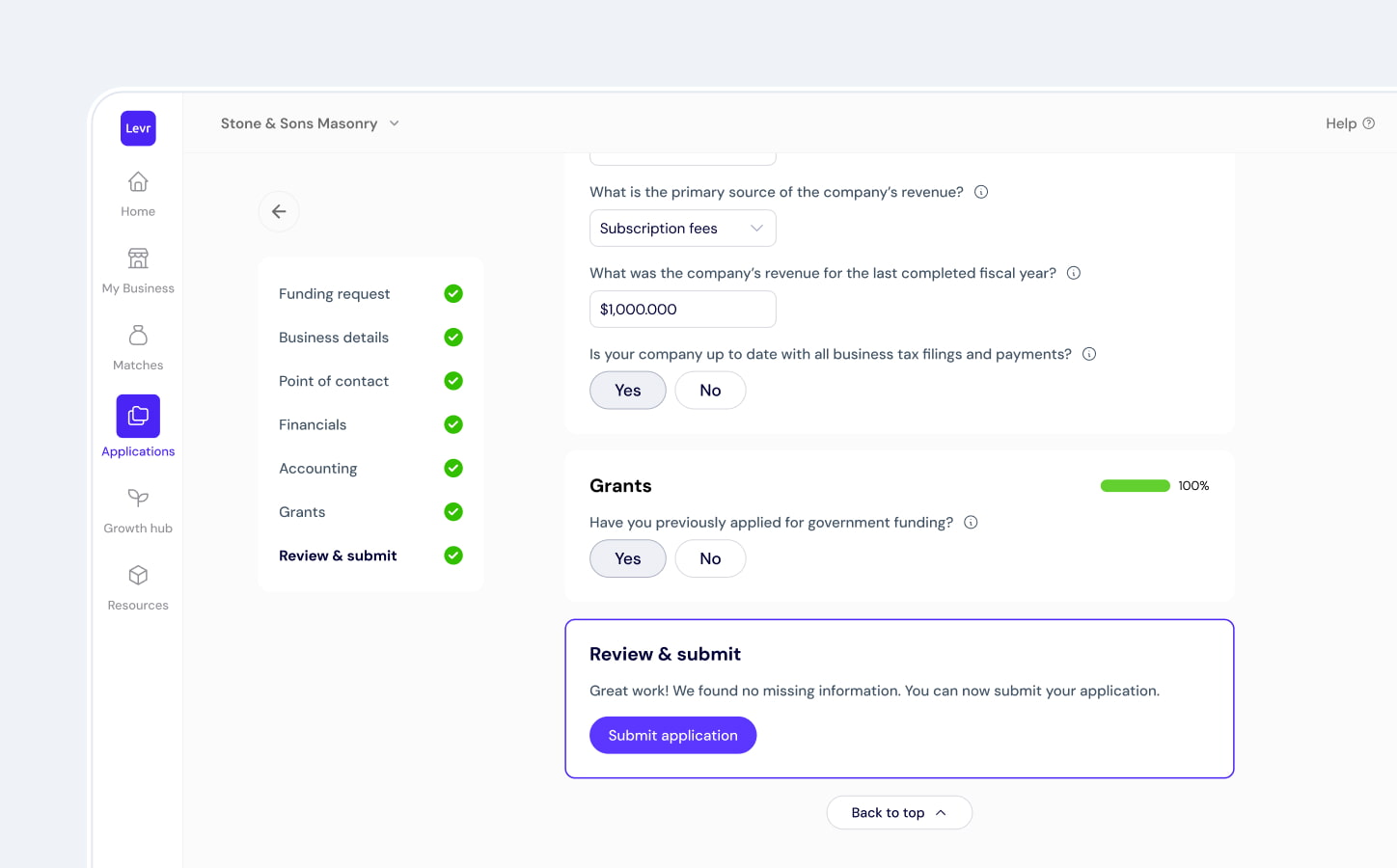 Closeup of application step